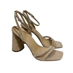 Sam Edelman Women’s Size 10 Cappuccino Suede Kia Strappy Block Heel Sandals New